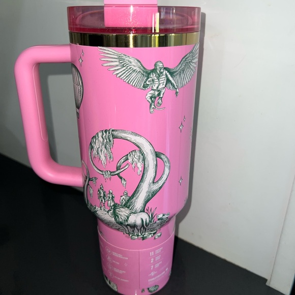 Stanley Floral Pink Tumbler with Handle - Picture 5 of 6